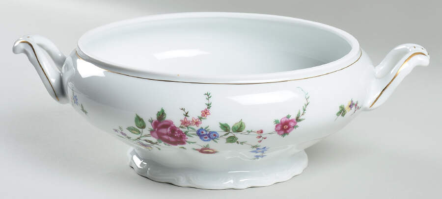 Sheraton Rose Round Vegetable No Lid by Wawel-1