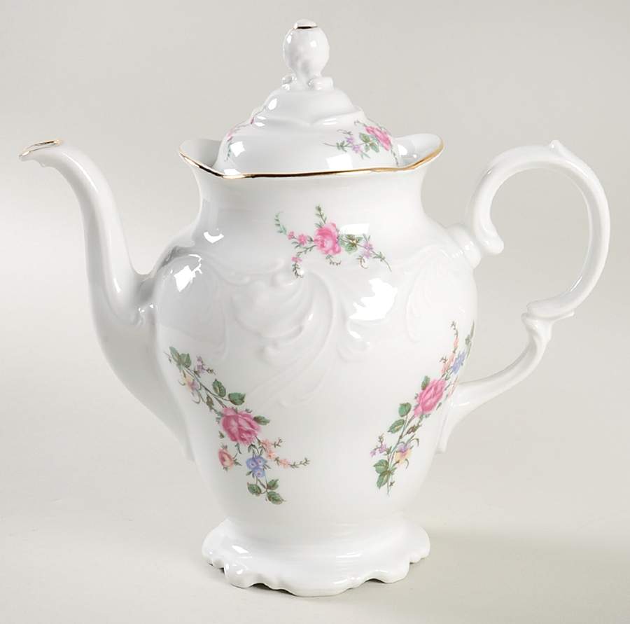 Sheraton Rose Coffee Pot & Lid by Wawel-1