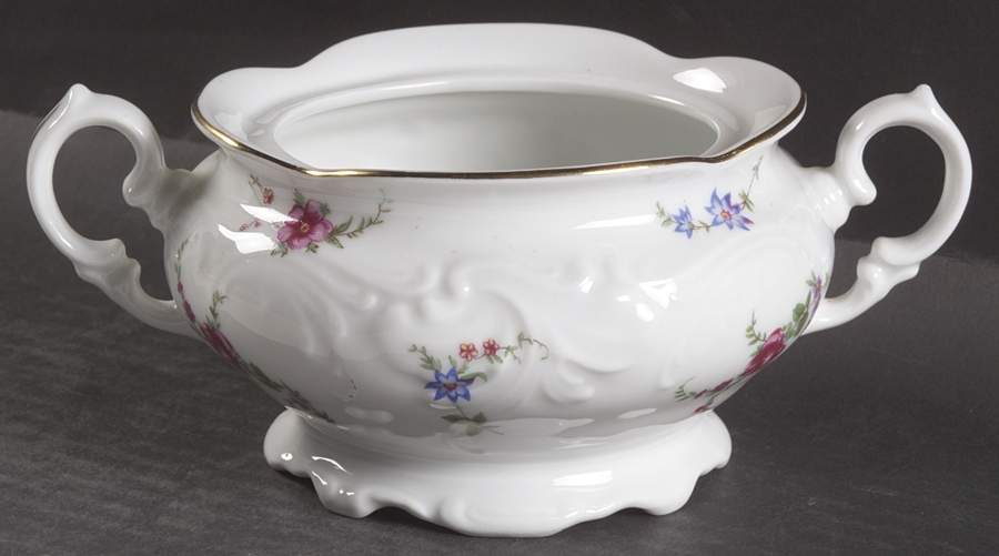 Sheraton Rose Sugar Bowl No Lid by Wawel-1