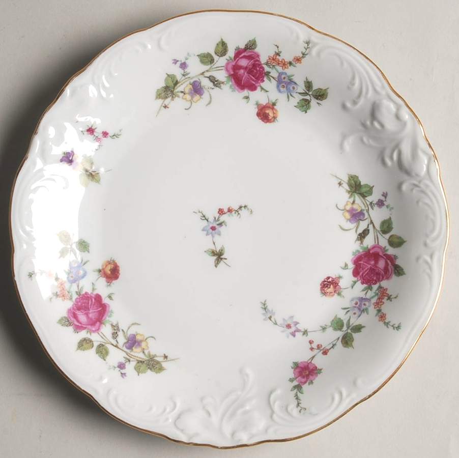 Sheraton Rose Salad Plate by Wawel-1