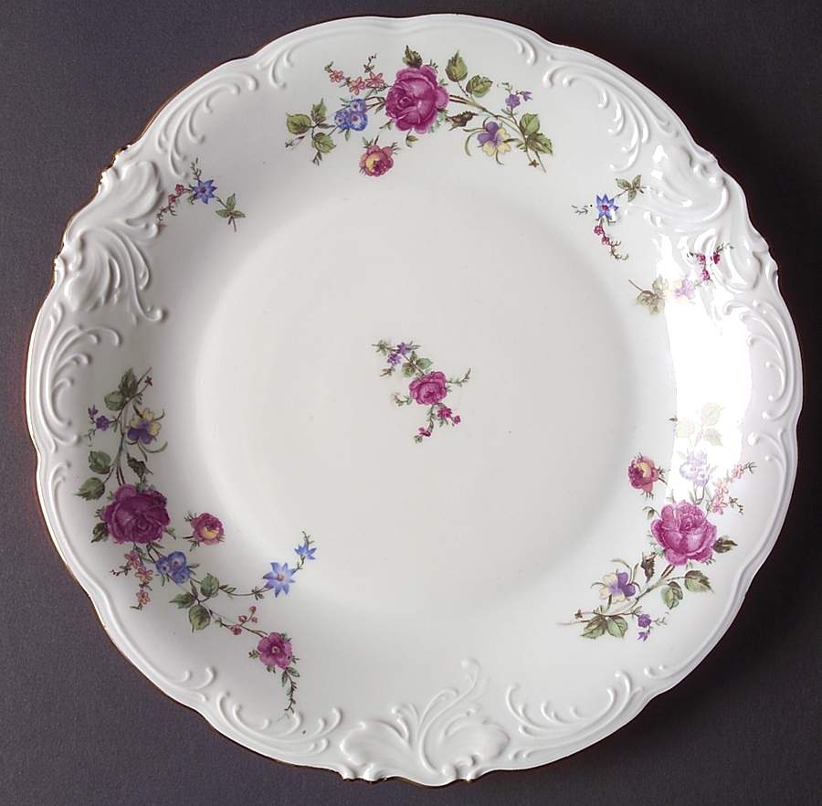 Sheraton Rose Dinner Plate by Wawel-1