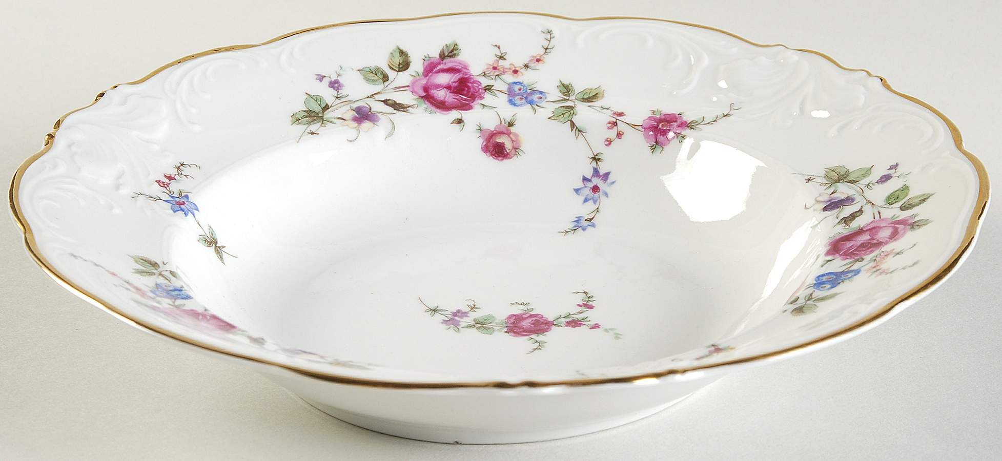 Sheraton Rose Rim Soup Bowl by Wawel-1