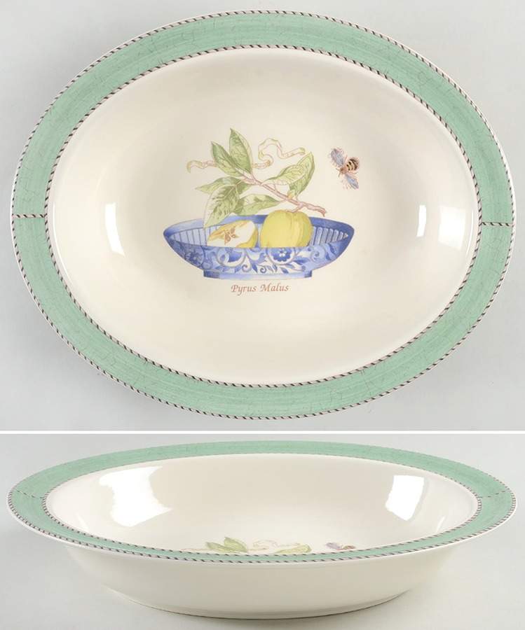 Sarah's Garden 11" Oval Vegetable Bowl by Wedgwood-1