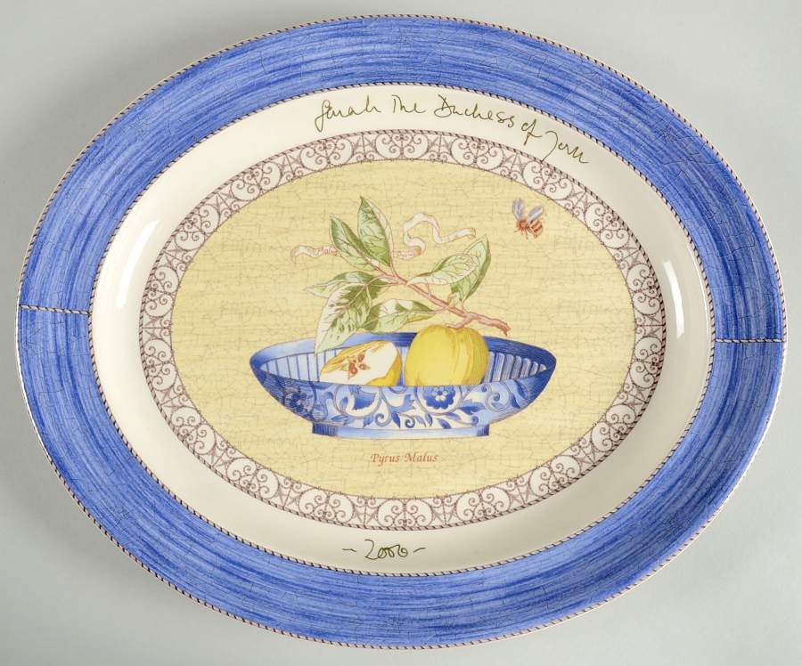 Sarah's Garden 2006 16" Signed Special Edition Oval Platter by Wedgwood-1