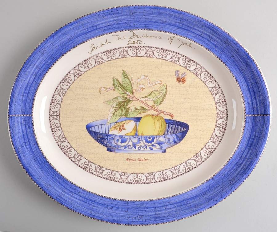 Sarah's Garden 2000 16" Signed Special Edition Oval Platter by Wedgwood-1