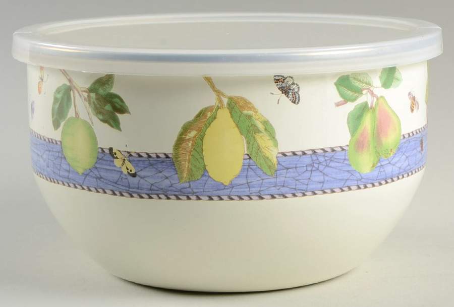 Sarah's Garden 7" Metal Bowl & Plastic Lid by Wedgwood-1