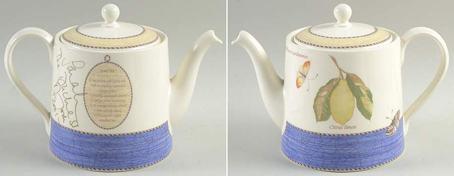 Sarah's Garden 2001 Signed Teapot & Lid by Wedgwood-1