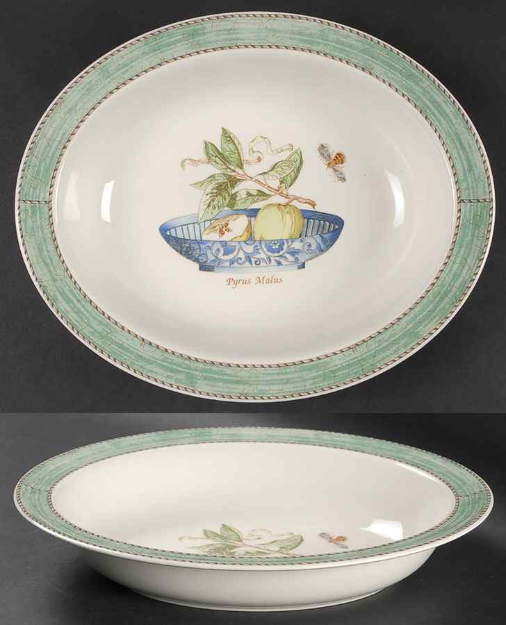 Sarah's Garden 11" Oval Vegetable Bowl by Wedgwood-1