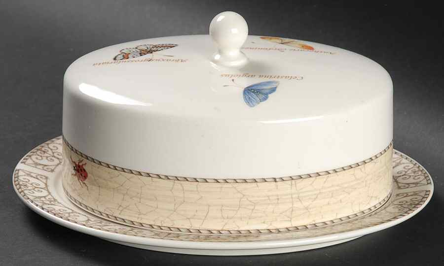 Sarah's Garden Oval Covered Butter by Wedgwood-1