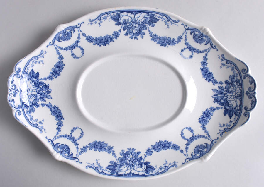 Grosvenor Blue (No #, No Trim) Underplate for Tureen by Wedgwood-1