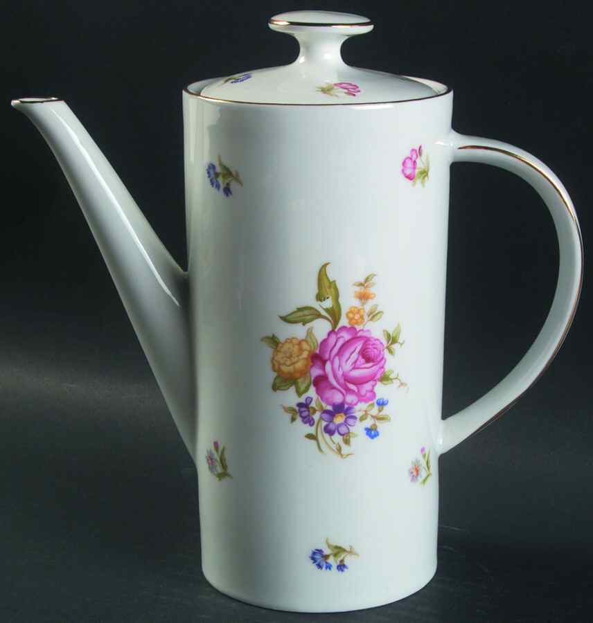 Mignon (Smooth Edge) Coffee Pot & Lid by Winterling - Bavaria-1