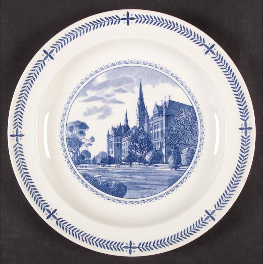 Georgetown University Blue Dinner Plate by Wedgwood-1