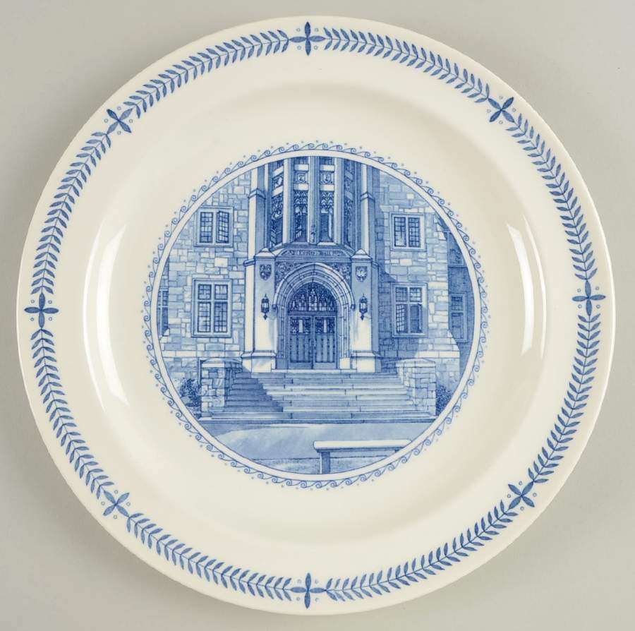Georgetown University Blue Dinner Plate by Wedgwood-1
