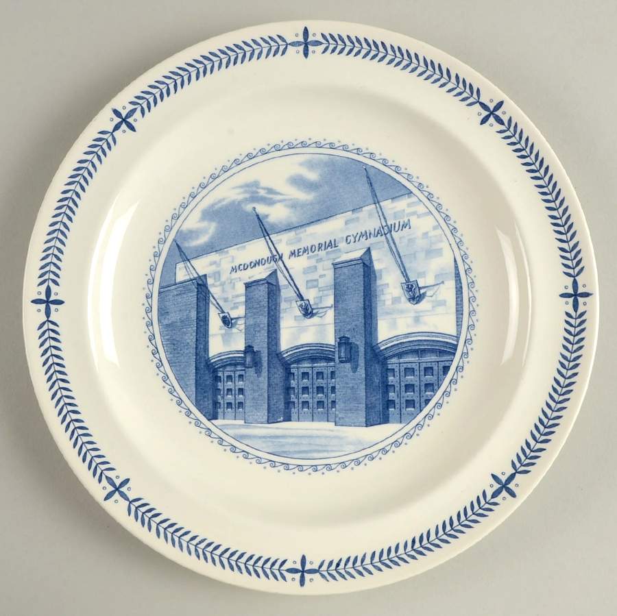 Georgetown University Blue Dinner Plate by Wedgwood-1
