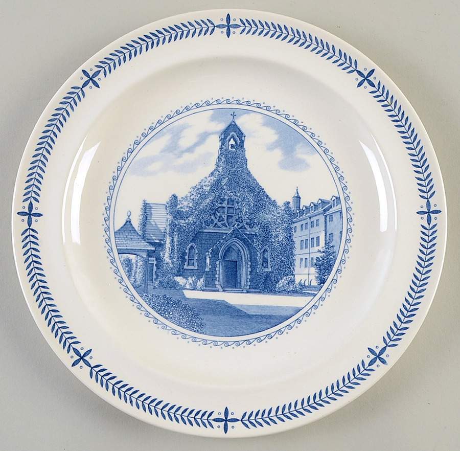 Georgetown University Blue Dinner Plate by Wedgwood-1