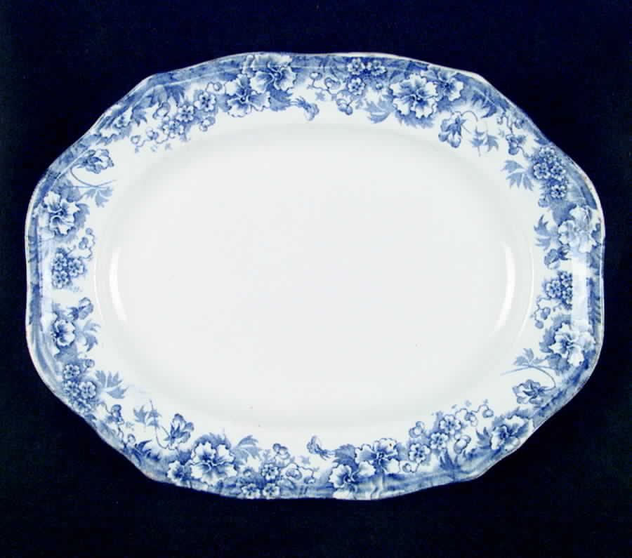 Pansy 11" Oval Serving Platter by JH Weatherby-1