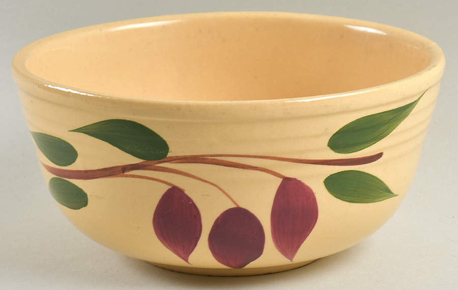 American Red Bud 7" Mixing Bowl by Watt Pottery-1