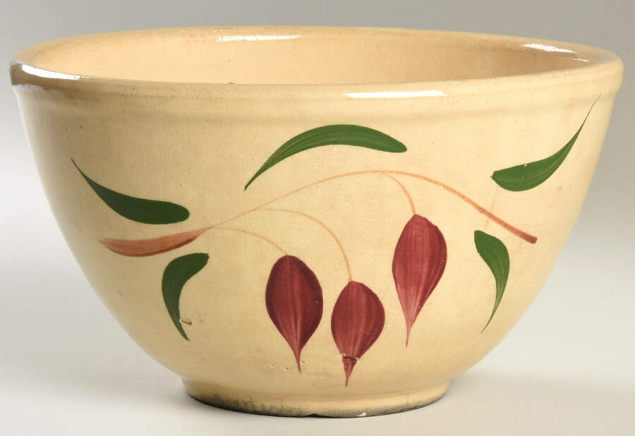 American Red Bud 9" Mixing Bowl by Watt Pottery-1