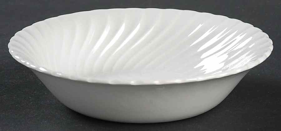 Camelot White Fruit/Dessert (Sauce) Bowl by Wood & Sons-1