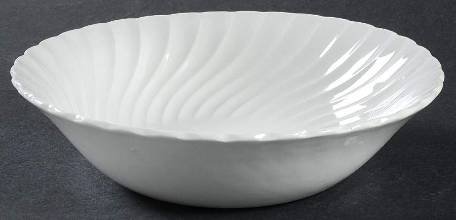 Camelot White Coupe Cereal Bowl by Wood & Sons-1