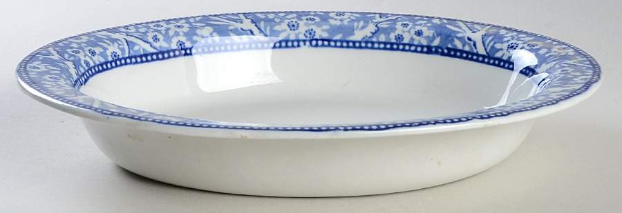 Plum Blossom 10" Oval Vegetable Bowl by Wedgwood-1