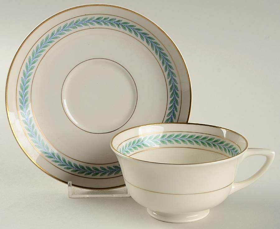 9408 Footed Cup & Saucer Set by Warwick-1