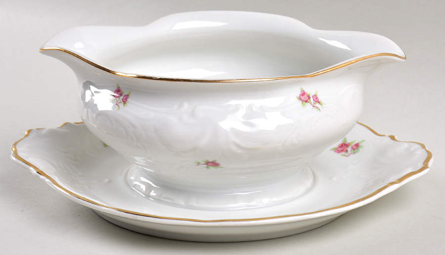 8259 Gravy Boat with Attached Underplate by Walbrzych-1