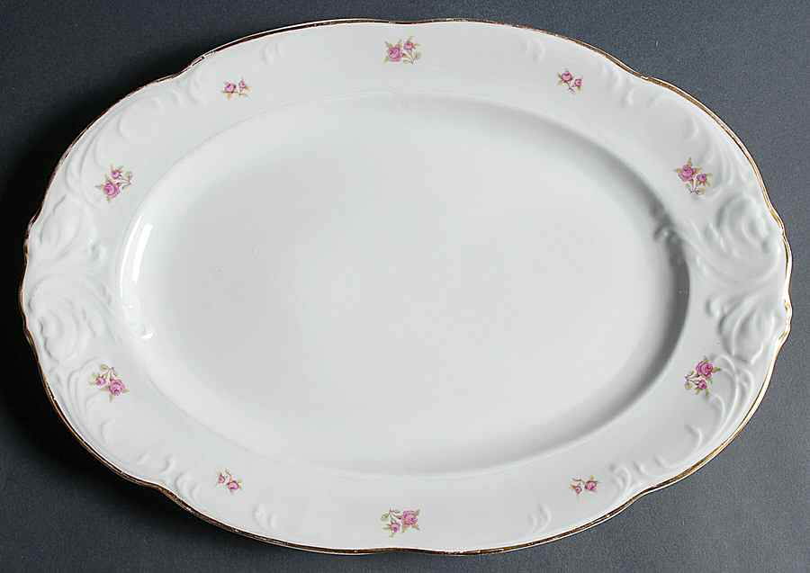8259 15" Oval Serving Platter by Walbrzych-1