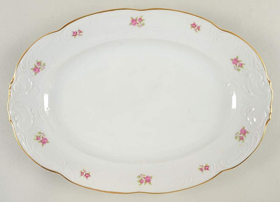 8259 13" Oval Serving Platter by Walbrzych-1