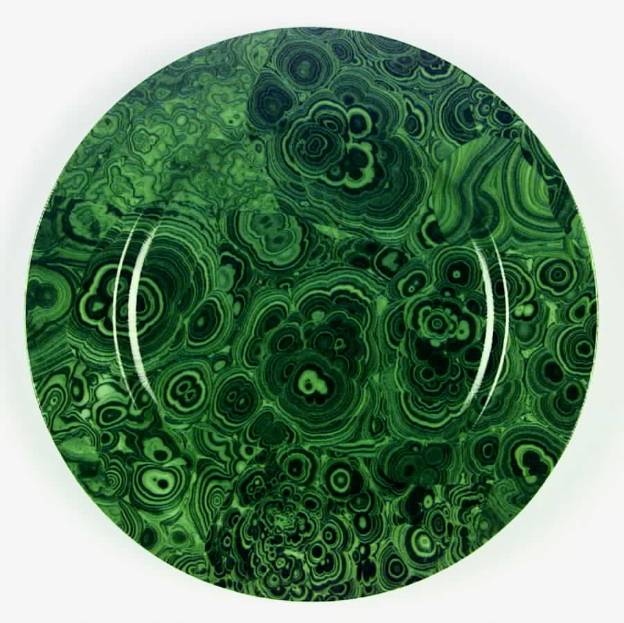 Malachite Service Plate (Charger) by Woodmere-1
