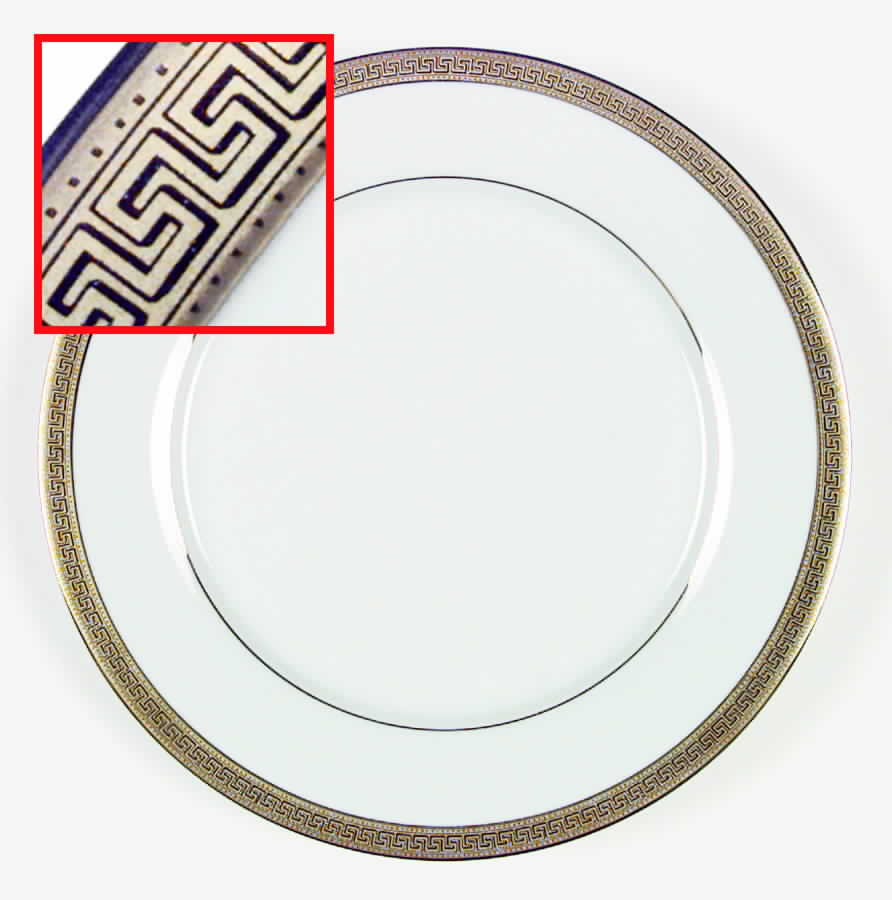 Pantheon Gold Dinner Plate by Wallace Heritage (Japan)-1
