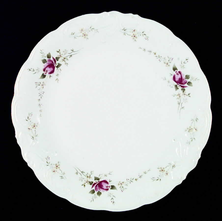 Rose Wreath Dinner Plate by Wawel-1