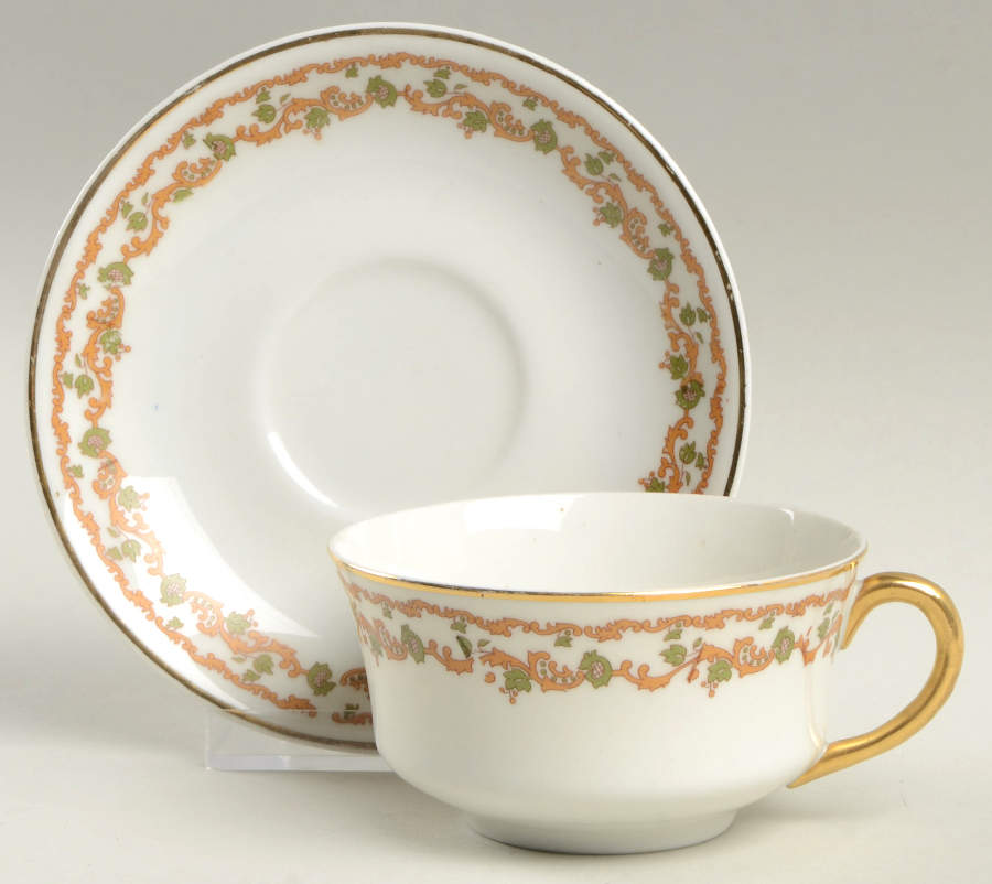 09071 Flat Cup & Saucer Set by Warwick-1