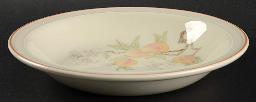 Peach Rim Soup Bowl by Wedgwood-1