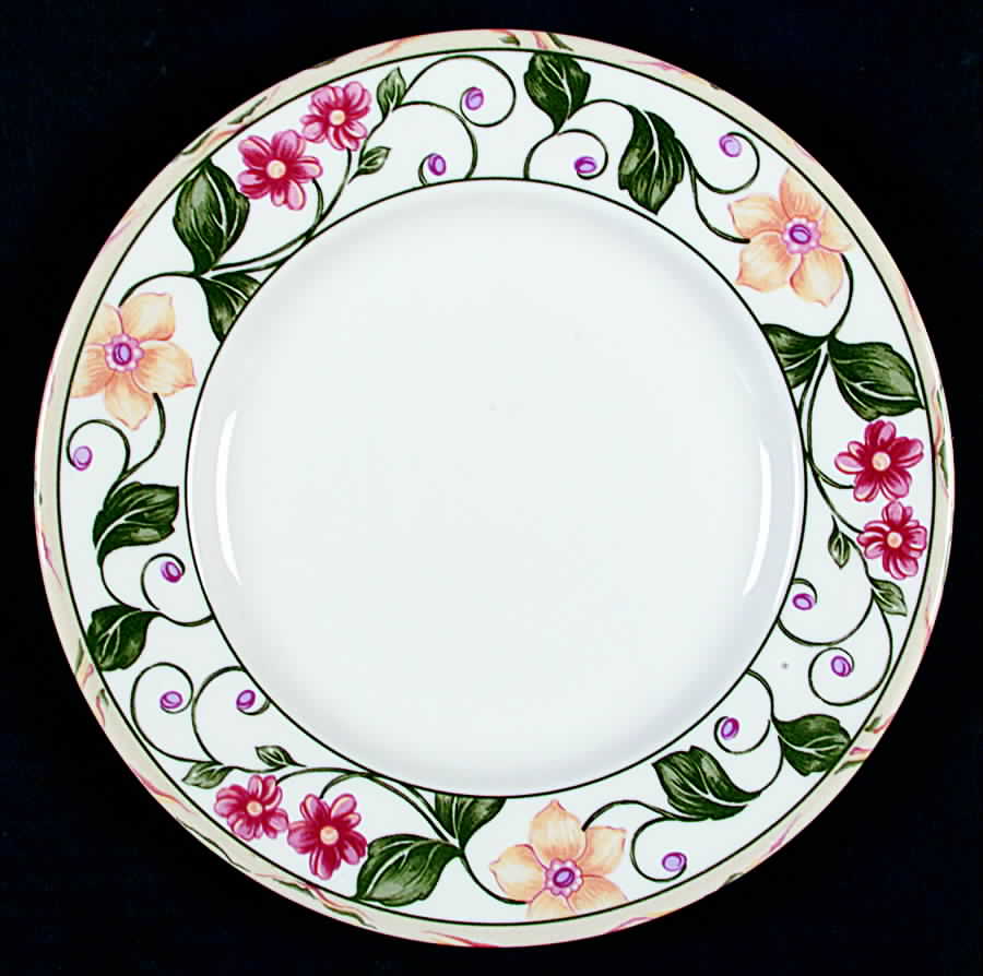 Floral Border Accent Luncheon Plate by Wedgwood-1