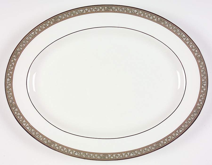 Laurel 15" Oval Serving Platter by Waterford China-1