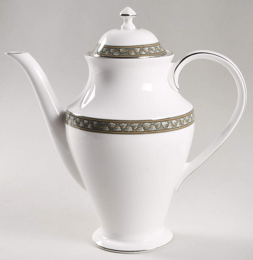 Laurel Tea/Coffee Pot & Lid by Waterford China-1
