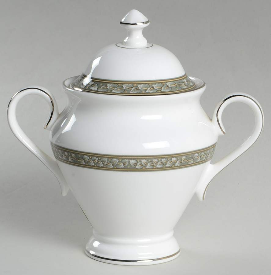 Laurel Sugar Bowl & Lid by Waterford China-1