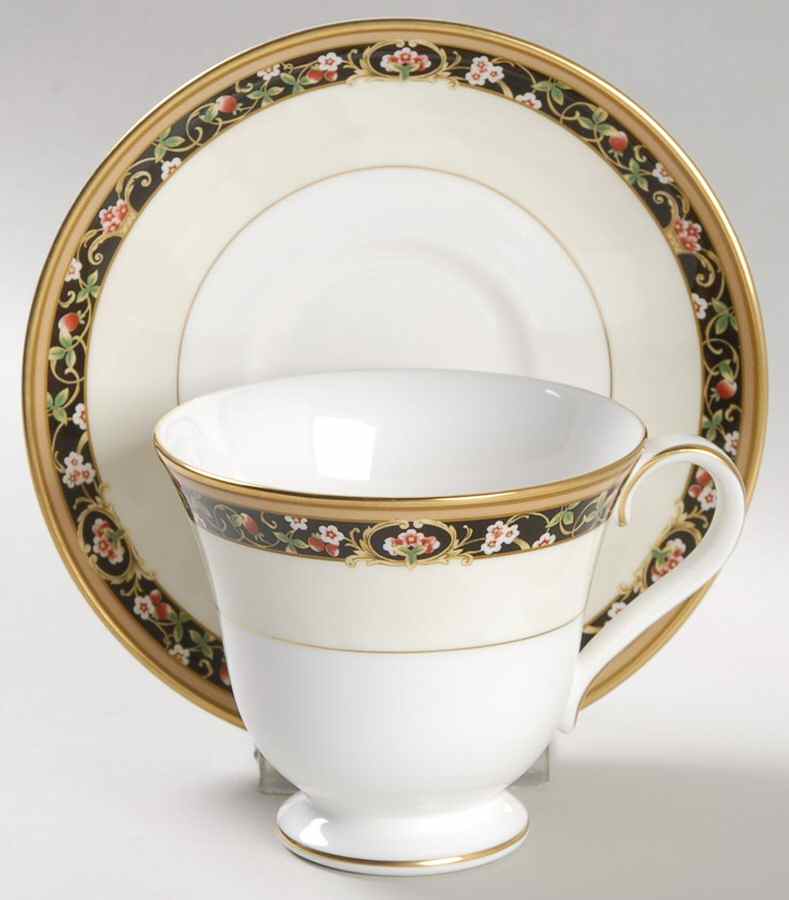 Rossmore Footed Cup & Saucer Set by Waterford China-1