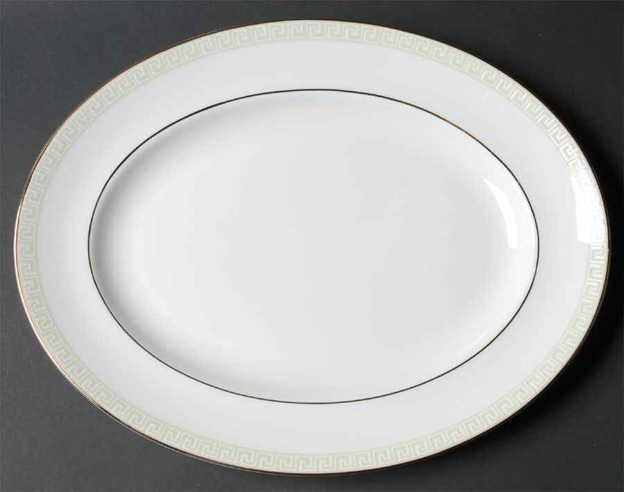 Athens 14" Oval Serving Platter by Wedgwood-1