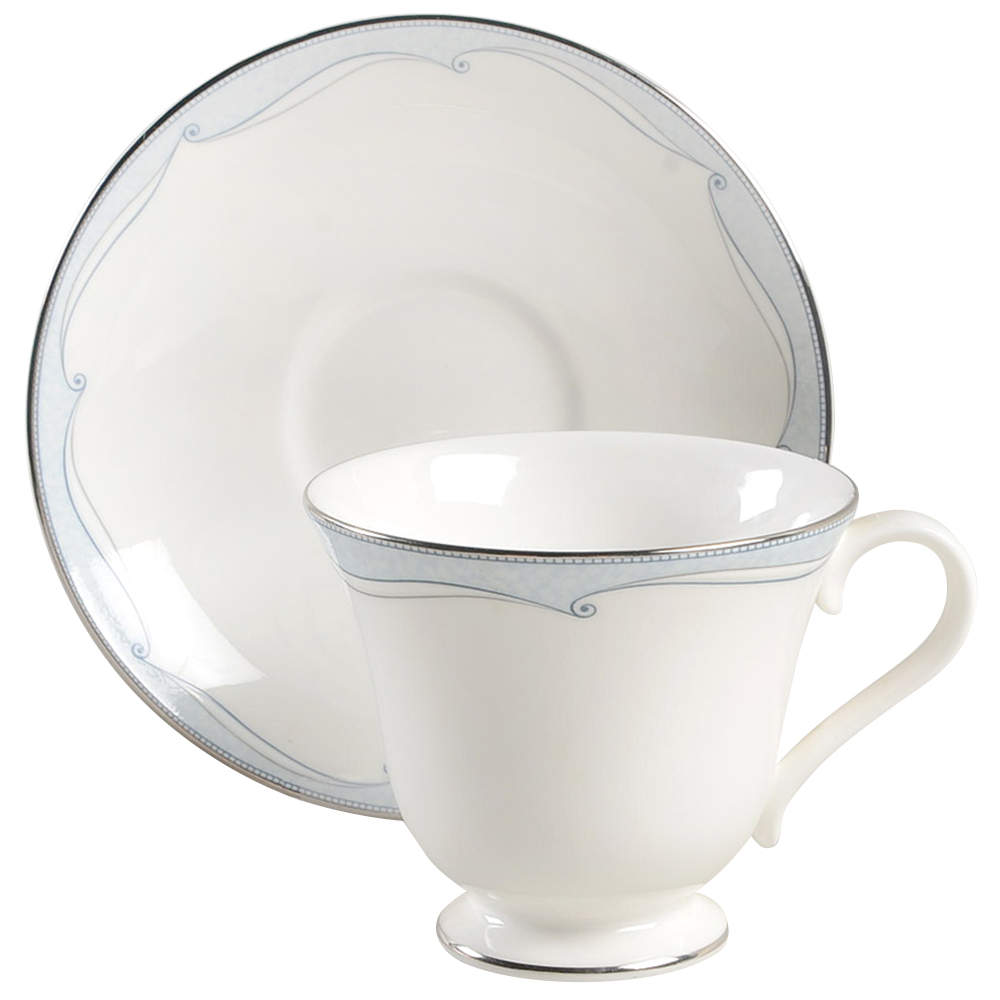 Venice Footed Cup & Saucer Set by Wedgwood-1