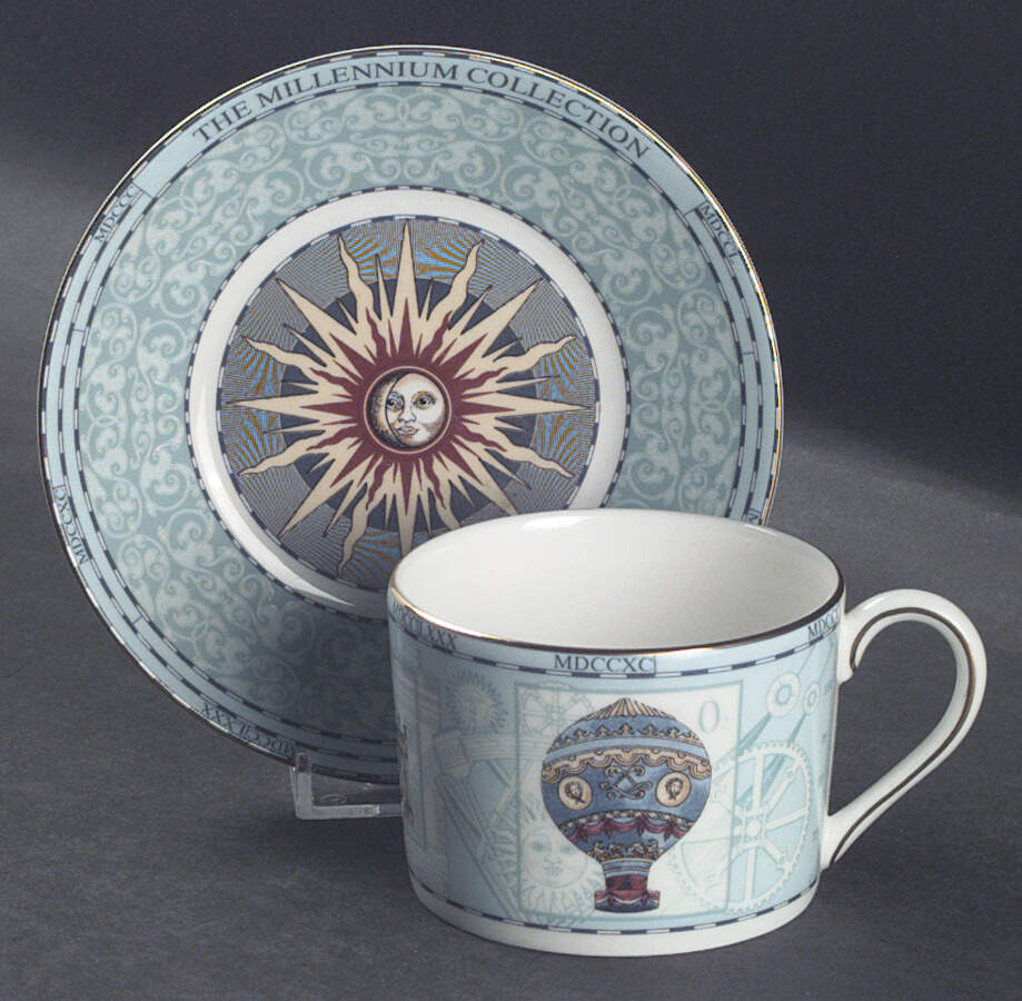 Millennium Flat Cup & Saucer Set by Wedgwood-1