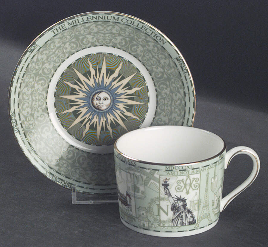 Millennium Flat Cup & Saucer Set by Wedgwood-1