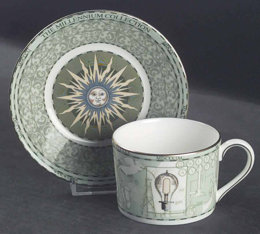 Millennium Flat Cup & Saucer Set by Wedgwood-1