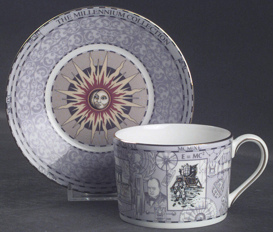 Millennium Flat Cup & Saucer Set by Wedgwood-1