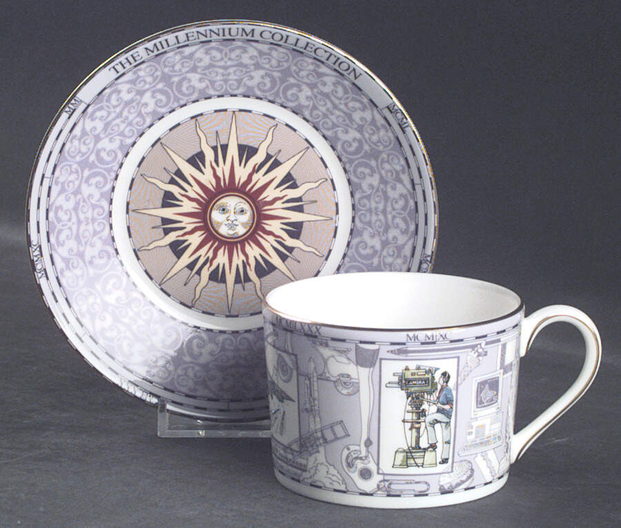 Millennium Flat Cup & Saucer Set by Wedgwood-1
