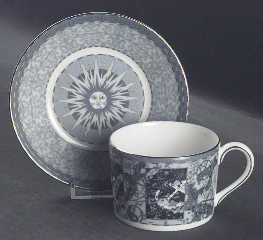 Millennium Flat Cup & Saucer Set by Wedgwood-1