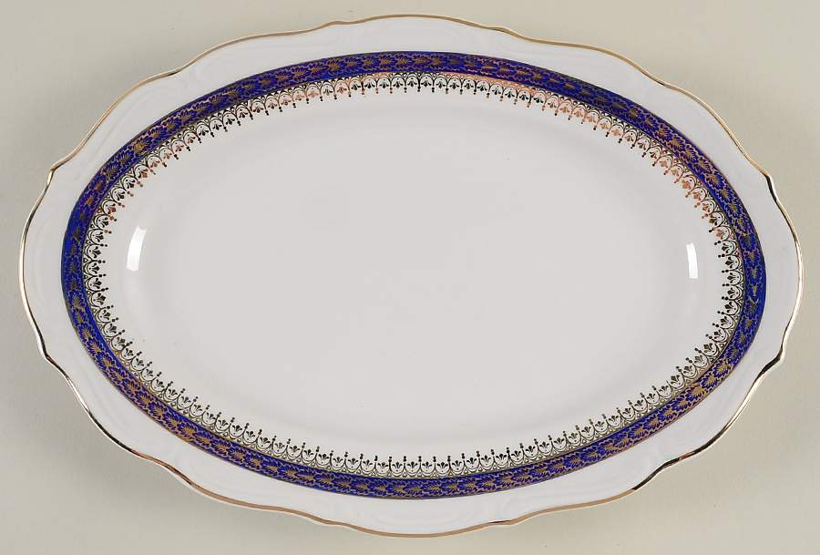 WLB24 13" Oval Serving Platter by Walbrzych-1