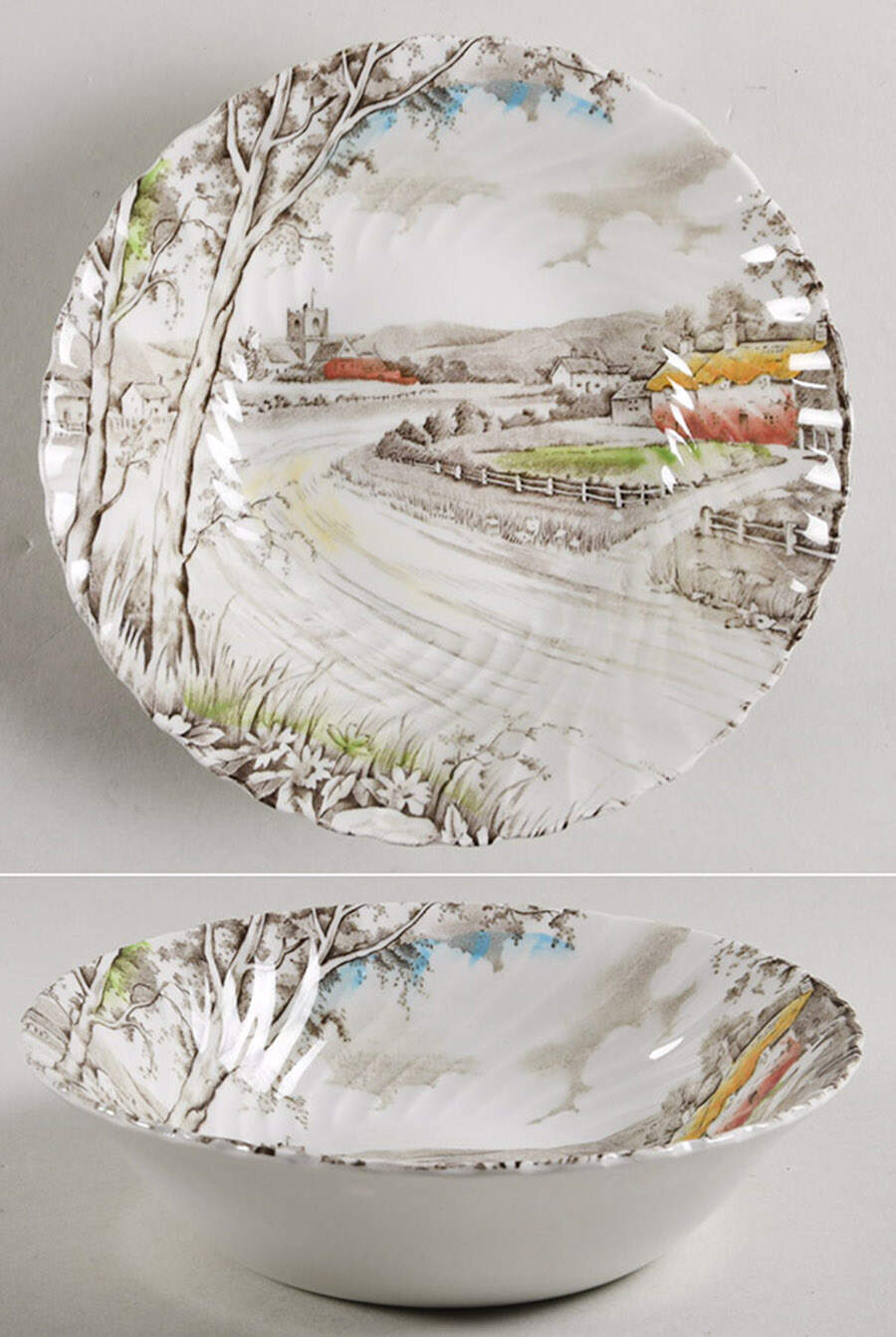 Country Lane Coupe Cereal Bowl by Wood & Sons-1