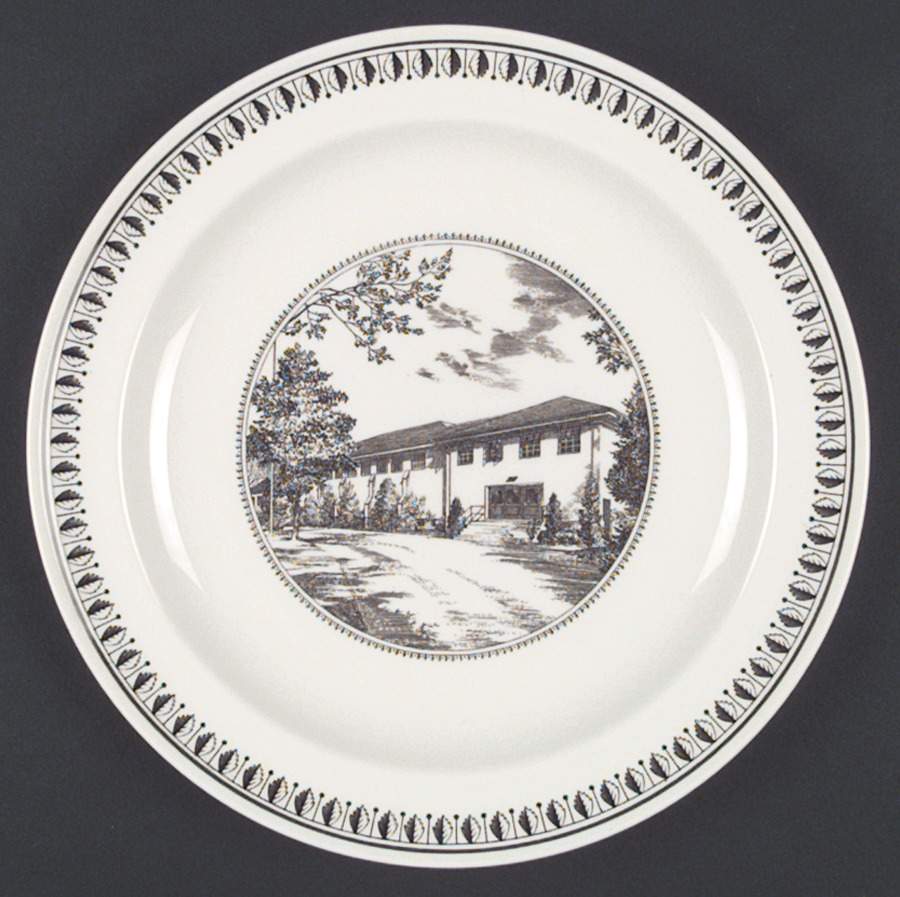 Westminster School Brown Dinner Plate by Wedgwood-1